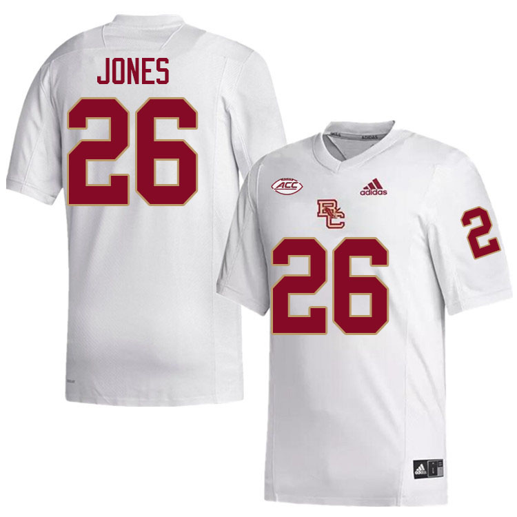 Boston College Eagles #26 Datrell Jones College Football Jerseys Stitched-White